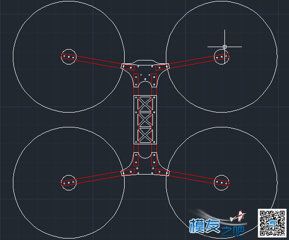 超轻 折叠h4 530原创设计方案 电池,云台,飞控,电机,图纸 作者:zrtxr 9396 