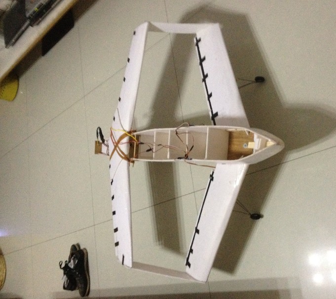 【原创】串列翼飞行器，自主设计制作 可变翼飞行器,翻滚翼飞行器,环形翼飞行器 作者:14诺 4126 