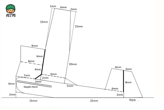 转【汨汨】如何制作纸质滑翔机 图纸 作者:狂情怒放 8078 