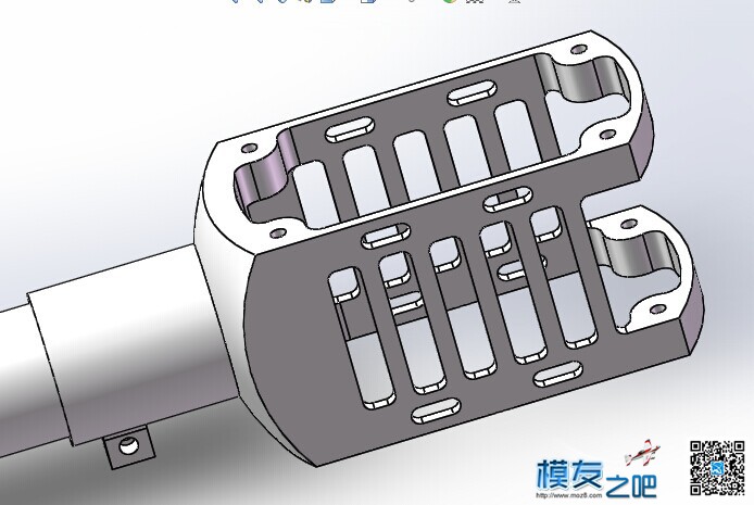 没事画的一个多轴折叠加电机座 电机,多轴 作者:cmhoo 728 