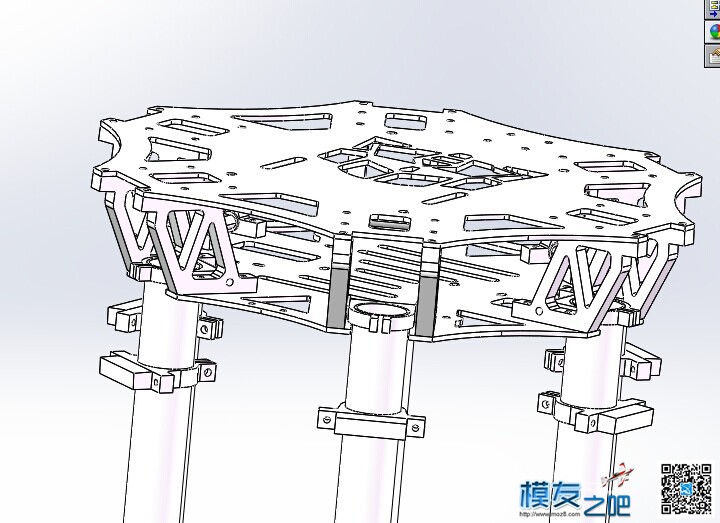 六轴设计图3D组装 六轴,3D打印设计图 作者:cmhoo 2097 