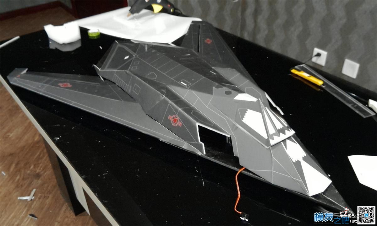 F-117涵道 隐形战斗机终于完工 电池,舵机,电调,电机,涵道 作者:15731470927 4974 