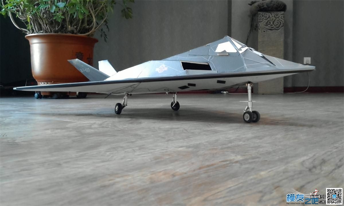 F-117涵道 隐形战斗机终于完工 电池,舵机,电调,电机,涵道 作者:15731470927 8591 