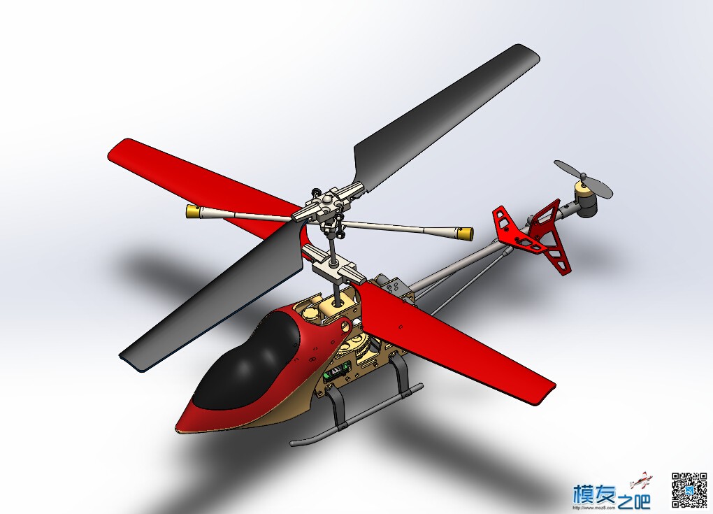 SolidWorks2015直升飞机设计视频教程(搬运) 直升机,电池,充电器 作者:絕戀—たく__み 3571 