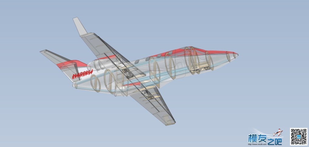 HONDAJET公务机双涵道模型设计 涵道飞机模型 作者:luxiaohui 3693 