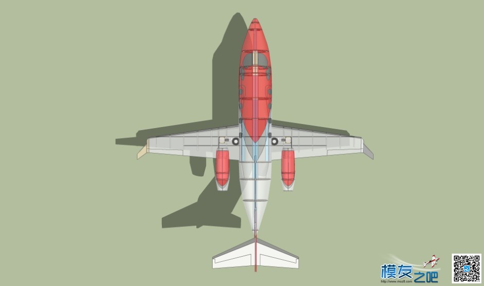 HONDAJET公务机双涵道模型设计 涵道飞机模型 作者:luxiaohui 7467 