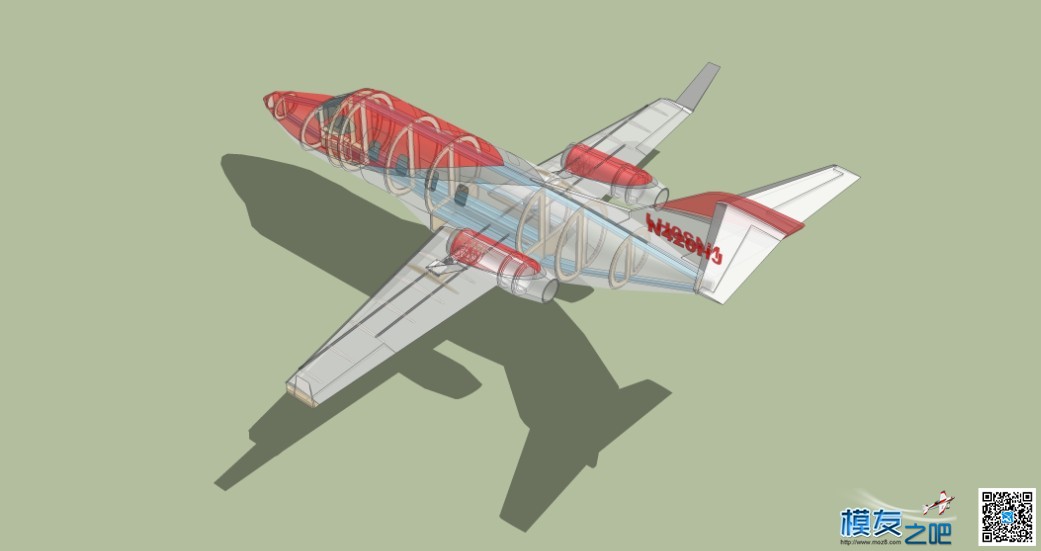 HONDAJET公务机双涵道模型设计 涵道飞机模型 作者:luxiaohui 4775 