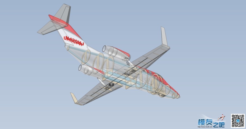 HONDAJET公务机双涵道模型设计 涵道飞机模型 作者:luxiaohui 9516 