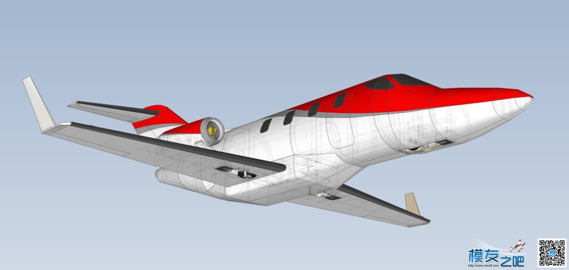 HONDAJET公务机双涵道模型设计 涵道飞机模型 作者:luxiaohui 6235 