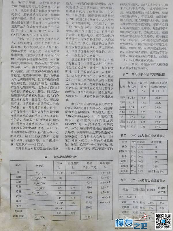 航模燃油基础知识。。 航模 作者:不知疲倦的驴 8113 