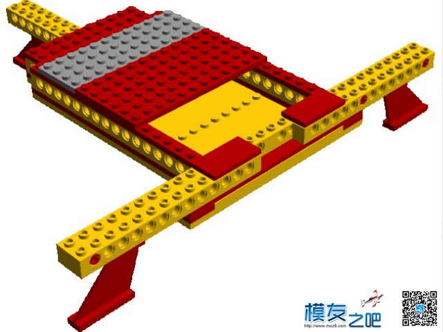 乐高multicopter框架部分3 d打印机 仿真,模型,电机,3D打印 作者:24k纯帅 2271 