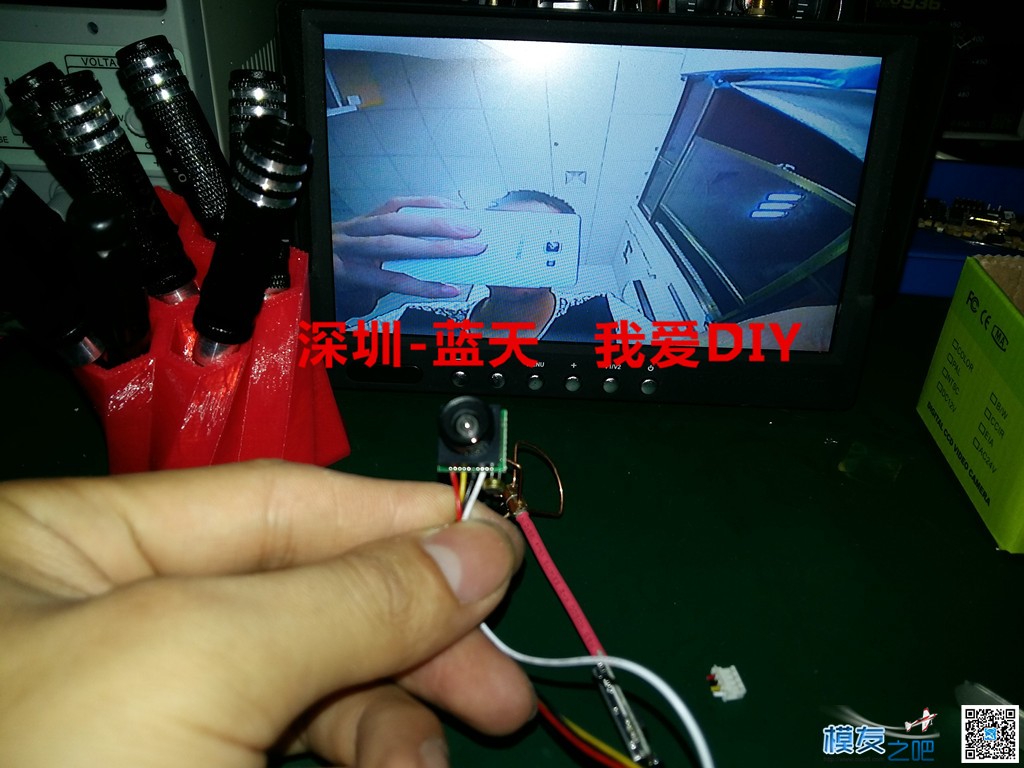 【我爱DIY】 为了方便装机DIY一个5.8G 200mw摄像头发射一体机 摄像头,一体机 作者:Vole 4692 