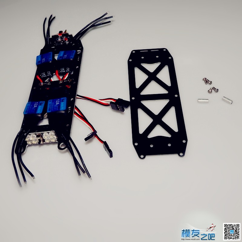 BlackBat X1 250机架装机图解 飞控,电调,电机,FPV,机架 作者:203FPV 1317 