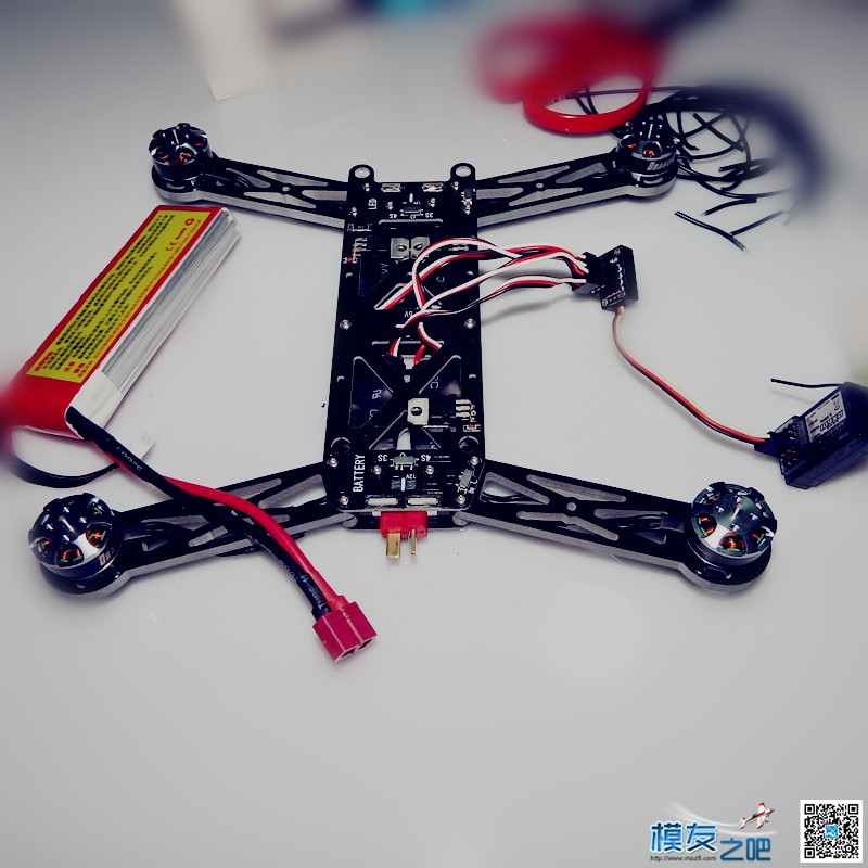 BlackBat X1 250机架装机图解 飞控,电调,电机,FPV,机架 作者:203FPV 3149 