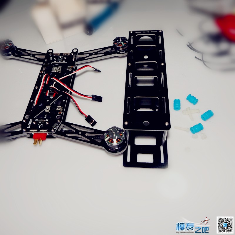 BlackBat X1 250机架装机图解 飞控,电调,电机,FPV,机架 作者:203FPV 8206 