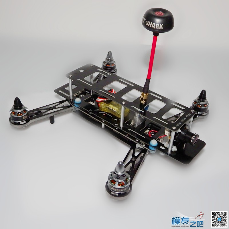 BlackBat X1 250机架装机图解 飞控,电调,电机,FPV,机架 作者:203FPV 7647 