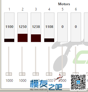 Naze32  1和4电机怎么需要较高油门才能转动。 电机 作者:卓儿 3420 