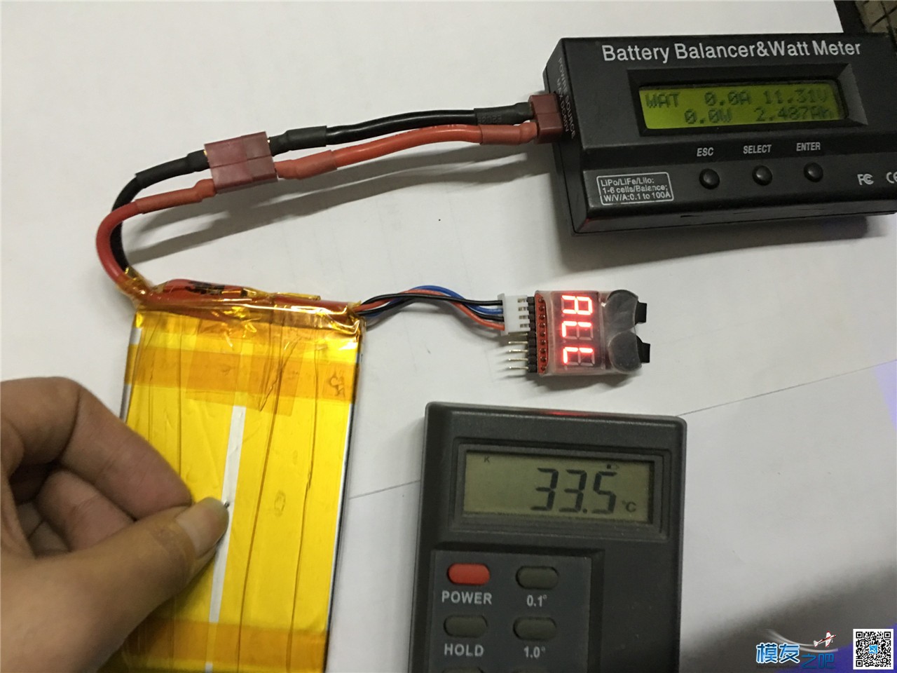 DIY  3S 3000MAH 20C 电池组 附测试图组 15A放电测试 电池,电机,DIY 作者:xiaowang2183 5216 