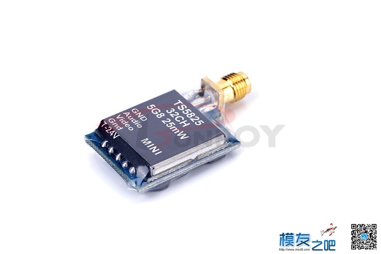 TS5825发射模块 5.8G 32频道 600mW 图传 FPV 穿越机 超小超轻 穿越机,天线,图传,FPV,首都航空JD5825 作者:佰润创新 4959 