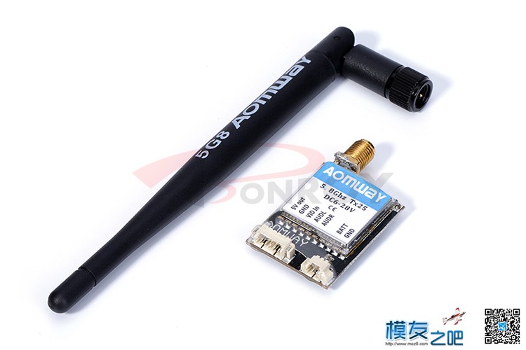 AOMWAY 奥姆威 mini 200mw V2 发射40频点 5.8G图传发射机 天线,图传,御mini评测视频,御mini对频按钮 作者:佰润创新 3937 