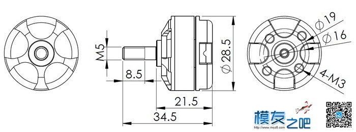 DYS SE2205穿越机专用马达 FPV高效率电机 穿越机,电池,电机,FPV,2205年 作者:佰润创新 5488 