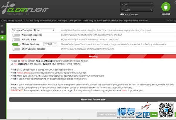 安裝飛控固件 Betaflight Cleanflight 固件,地面站,cleancache 作者:toto9394 3676 
