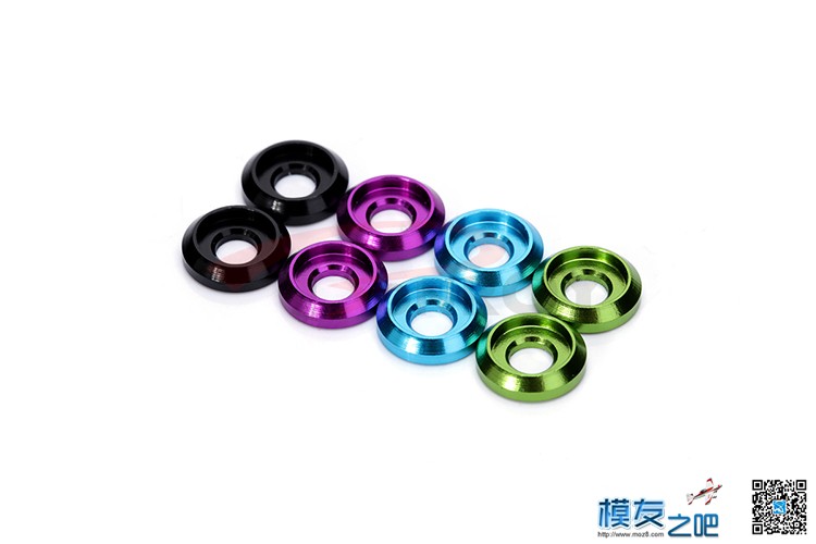 高品质彩色铝合金属垫片 半圆盘头M3耐磨垫片 3mm垫片 轮毂加3mm垫片 作者:佰润创新 821 