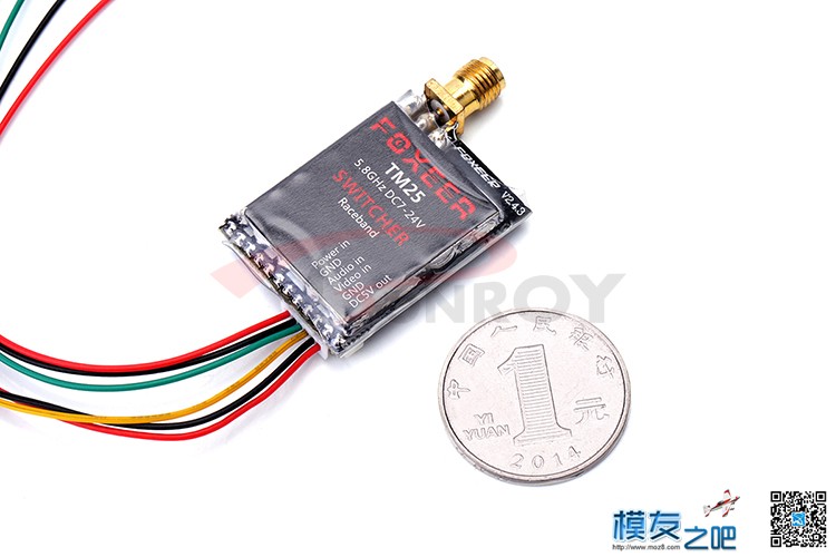 Foxeer TM25 5.8G 40CH图传 FPV竞赛频点 超轻 25/200/600mW可调 图传,FPV,ouseleer,payoneer,eer什么中文 作者:佰润创新 6336 