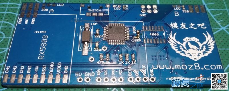 开源接收完成了 开源,5808开源双接收,开源pcb文件,开源gnss 作者:cry-devil 4415 