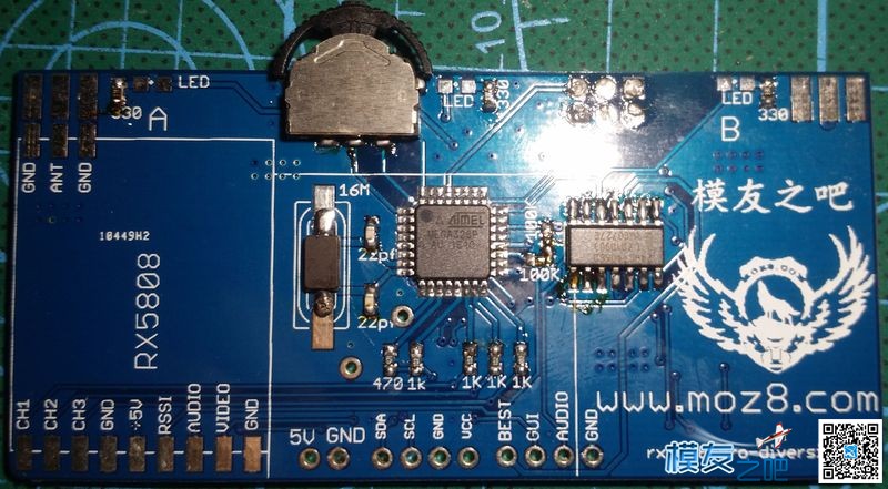 开源接收完成了 开源,5808开源双接收,开源pcb文件,开源gnss 作者:cry-devil 8570 