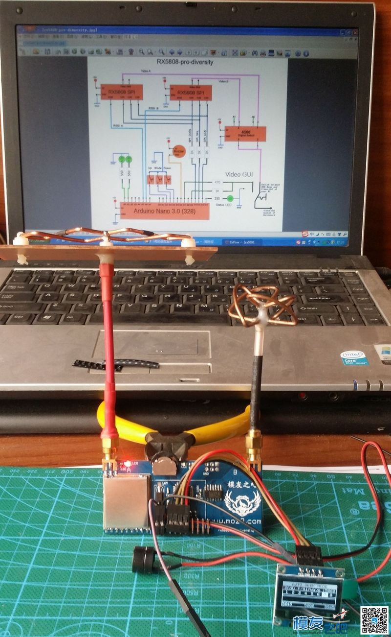 开源接收完成了 开源,5808开源双接收,开源pcb文件,开源gnss 作者:cry-devil 8121 