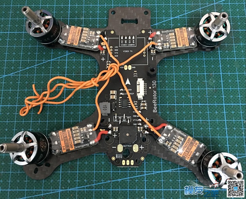 BeeRotor 130 4S版（ZoeFPV Z1407/4100KV) 图传,飞控,电调,电机,FPV 作者:鬼王 8269 