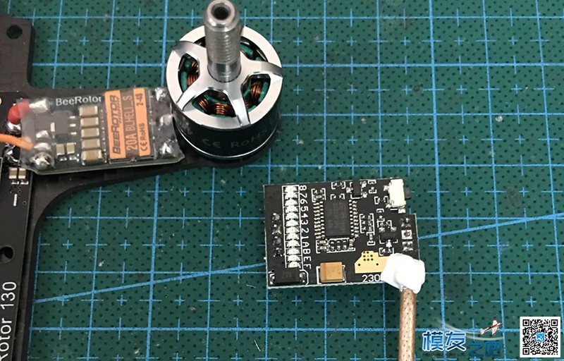 BeeRotor 130 4S版（ZoeFPV Z1407/4100KV) 图传,飞控,电调,电机,FPV 作者:鬼王 9678 