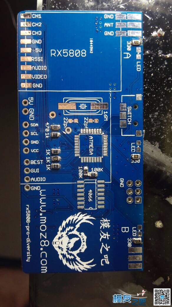 论坛兑换的双接收pcb板 什么是pcb板,pcb板快打样,pcb基板材料,pcb板材料,pcb板设计 作者:Soar 1474 