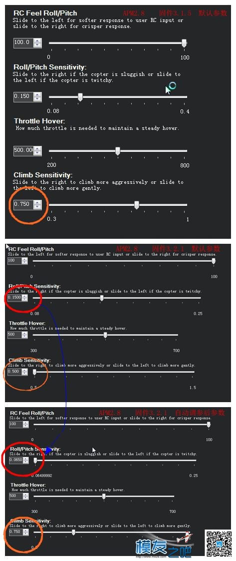 关于apm2.8  固件3.2.1自动调参，欢迎大家讨论 电机,航拍,固件,APM,jiangapm0 作者:new0618 4146 