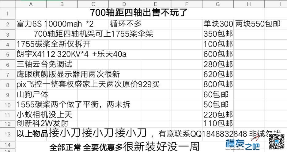 航模配件，四轴大堆出售，有你想要的，不玩了！ 四轴 作者:两个我 4322 