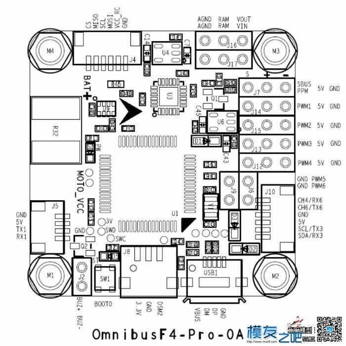 为毛我的omnibus f4 v2飞控图传不供电，LED灯也不亮？ 图传,飞控,f4飞控模式说明,f4飞控怎么定高,f4飞控怎么样 作者:sutingjun226 8893 