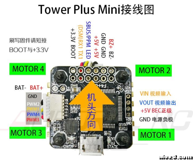 各种飞控接线图（请帮助补充） 飞控 作者:精灵 6611 