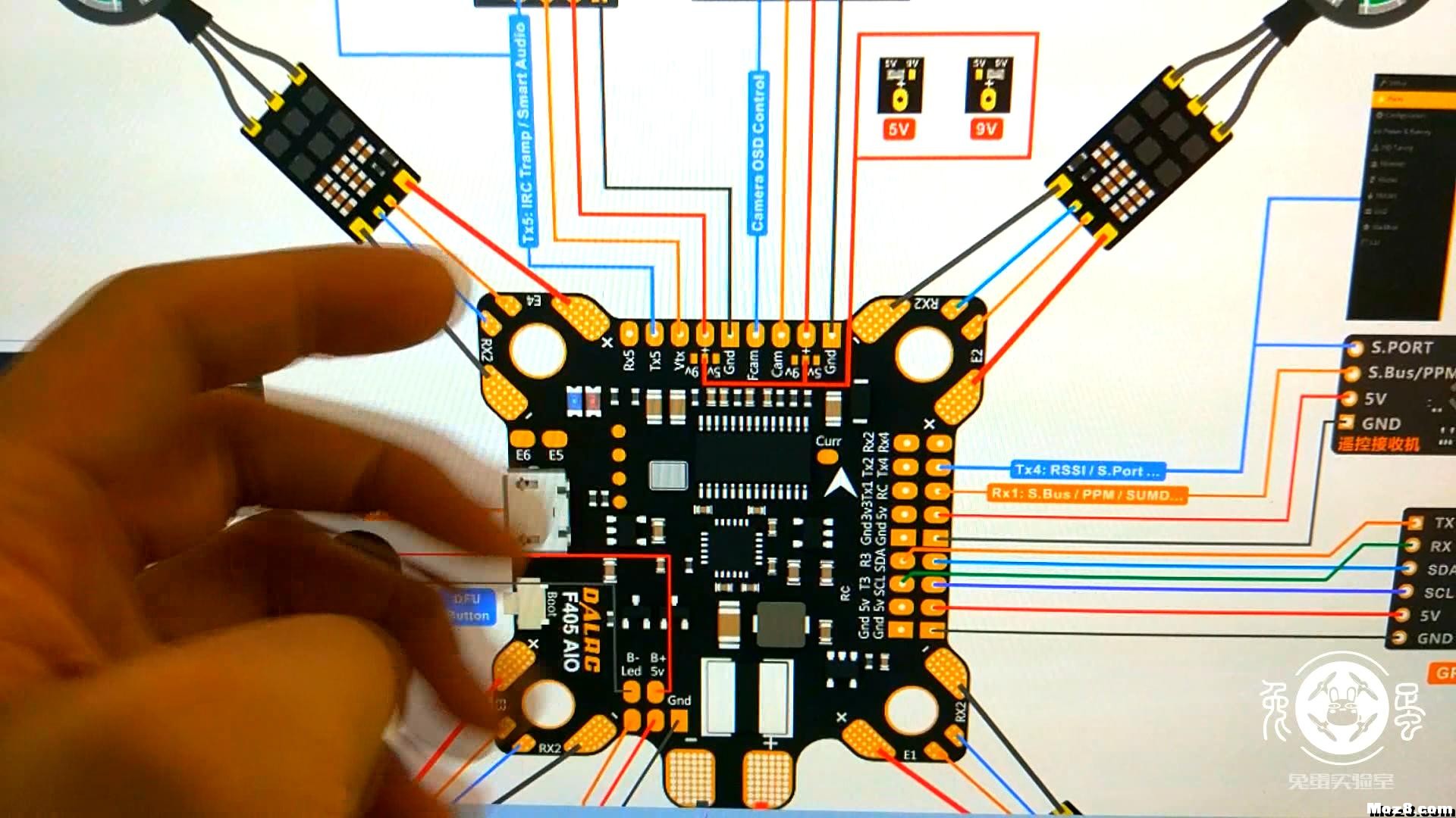 【兔蛋FPV】【兔蛋实验室】DALRC F405 AIO 飞控初评 飞控,FPV,F4级病毒实验室 作者:兔蛋 3116 