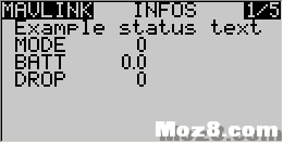 修改的　Open TX Mavlink 飞控状态显示 飞控,固件,所有信息 作者:dannygao 8441 