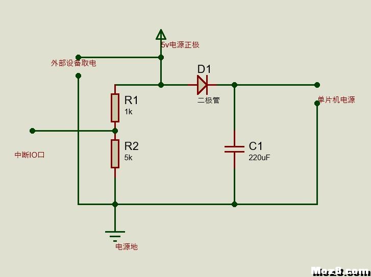 单片机掉电保存数据电路，程序 电容 作者:coolbgo 4842 