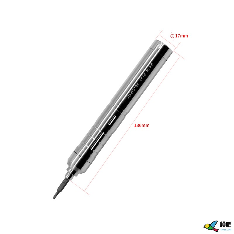 SQ-ES126迷你智能感应螺丝刀 OLED屏带 LED灯 304不锈钢 24个批头 固件,内六角螺丝刀,感应最快咒语 作者:funky 9202 