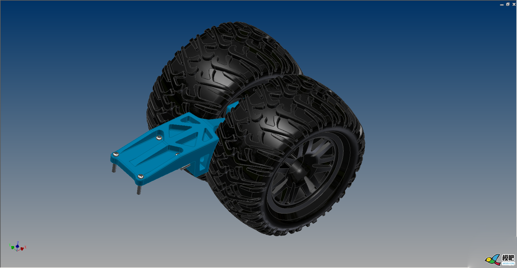 《转》3D打印后直桥短卡——Trophy Truck  精华 超多图 模型,电池,舵机,电调,电机 作者:天真吴邪 6981 